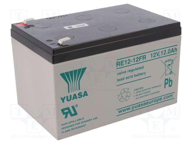 Re-battery: acid-lead; 12V; 12Ah; AGM; 151x98x94mm