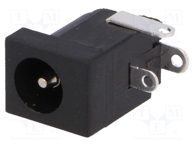 Socket; DC supply; male; 5,5/2,1-2,5mm; 5.5mm; 2.1mm; soldering