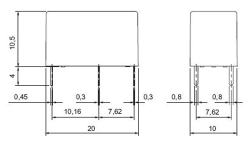 Relay: electromagnetic; SPDT; Ucoil: 3VDC; 5A/250VAC; 5A/30VDC; 5A