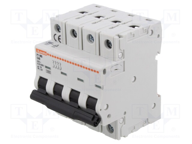 Circuit breaker; 230/400VAC; Inom: 40A; Poles: 4; Charact: C; 10kA