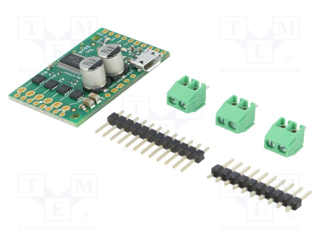 Stepper motor controller; I2C,PWM,RC,TTL,USB,analog; 4A