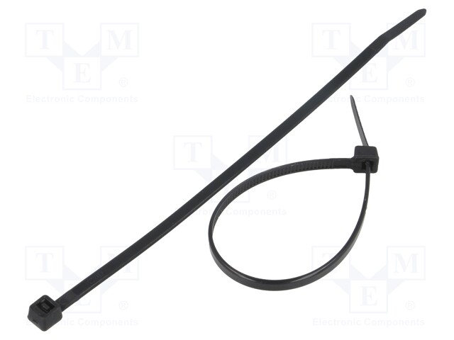 Cable tie; L: 150mm; W: 3.6mm; polyamide; 177N; black; Ømax: 35mm