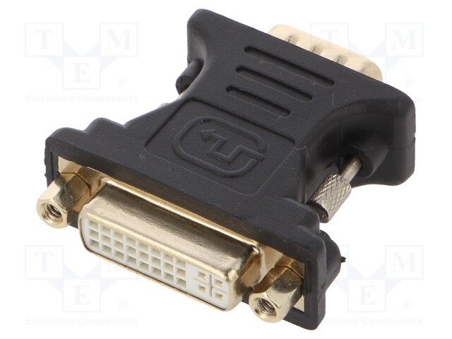 Adapter; Colour: black; Input: DVI-I (24+5) socket