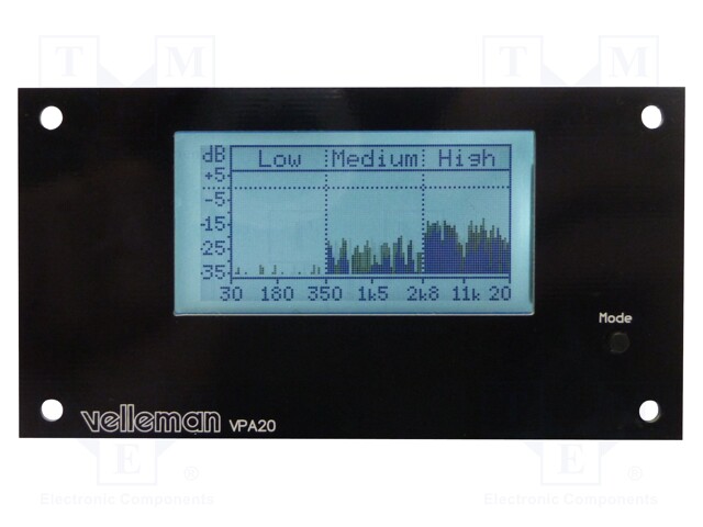 Audio analyser; 12VDC; for audio application development