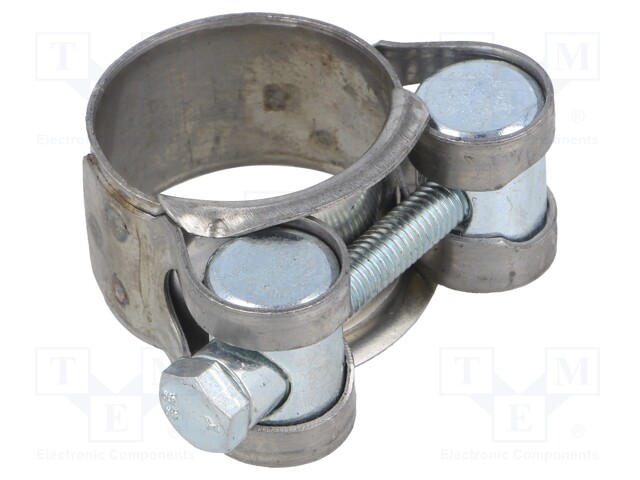 T-bolt clamp; W: 18mm; Clamping: 23÷25mm; chrome steel AISI 430