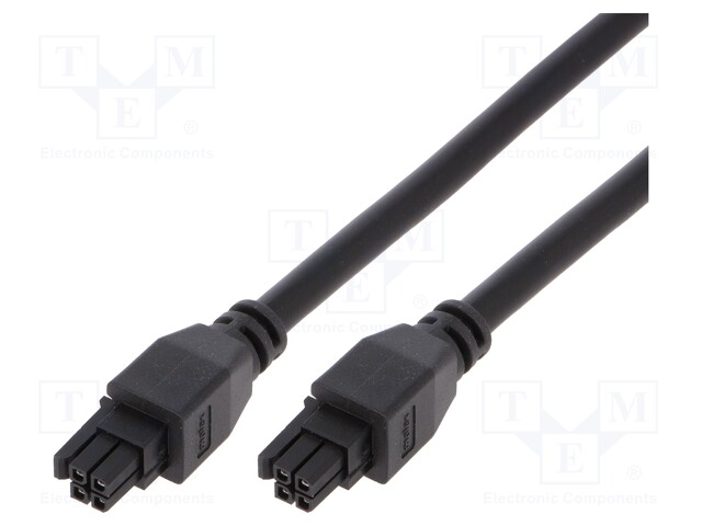 Cable: Micro-fit 3.0-Micro-fit 3.0; female; PIN: 4; Len: 3m; tinned