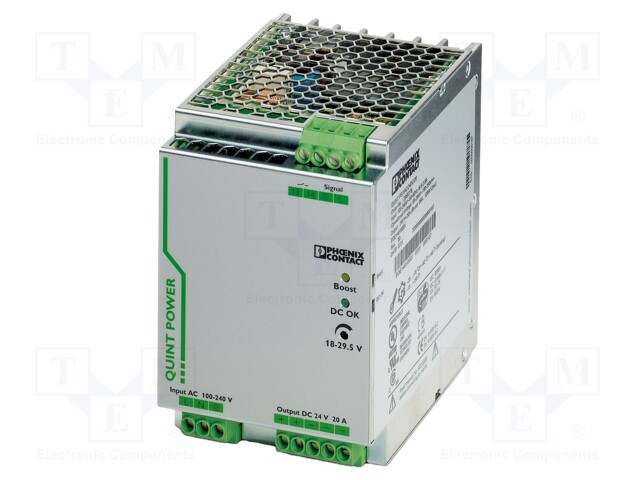 Power supply: switched-mode; Mounting: DIN; IP20