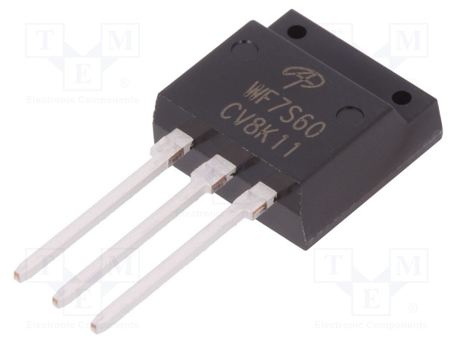 Transistor: N-MOSFET; unipolar; 600V; 5A; TO262F