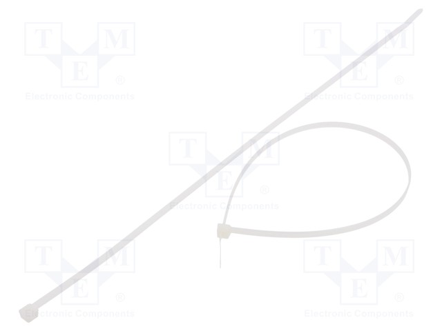 Cable tie; L: 350mm; W: 4.8mm; polyamide; 222N; natural; Ømax: 90mm