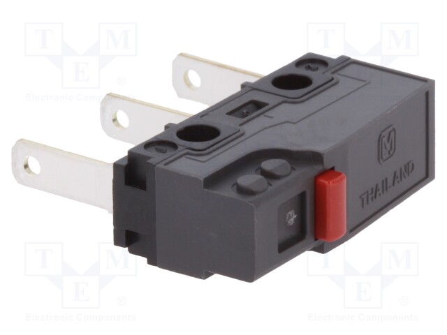 Microswitch SNAP ACTION; without lever; SPDT; 0.1A/250VAC; Pos: 2