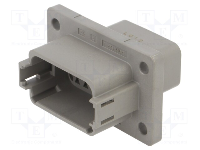 Connector: wire-wire; DT; socket; male; PIN: 12; IP68; Locking: latch