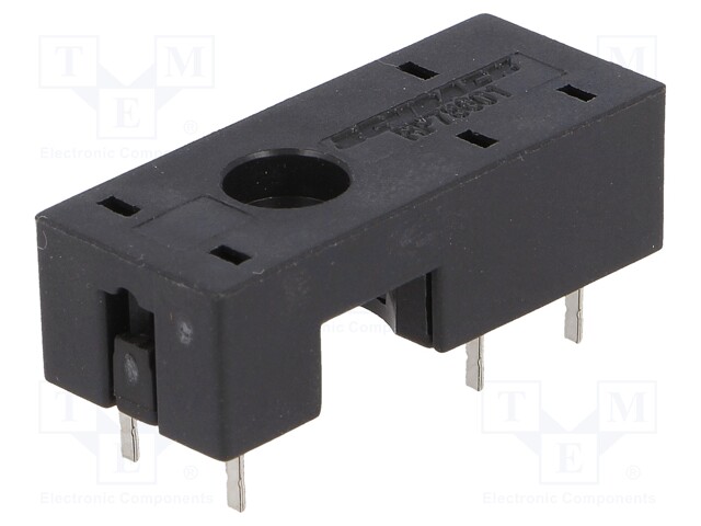 Socket; PIN: 5; 12A; 400VAC; Mounting: PCB; Series: RP,RT,RT1,RY