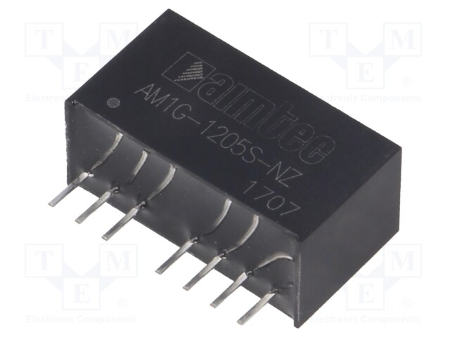 Converter: DC/DC; 1W; Uin: 9÷18V; 5VDC; Iout: 200mA; SIP8; 4.9g