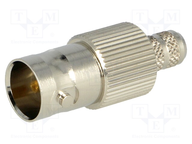 Plug; BNC; female; straight; 75Ω; RG59/U; crimped; for cable