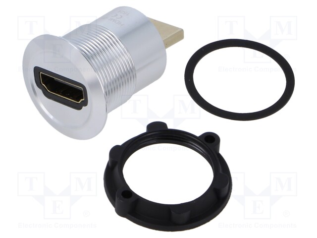 Adapter; for panel mounting,rear side nut; Thread: M22; 1÷10mm