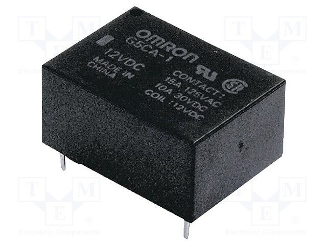 Relay: electromagnetic; SPST-NO; Ucoil: 24VDC; 15A/110VAC; 200mW