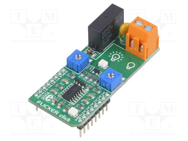 Click board; relay; GPIO; G6D-ASI,NA556; mikroBUS connector; 5VDC