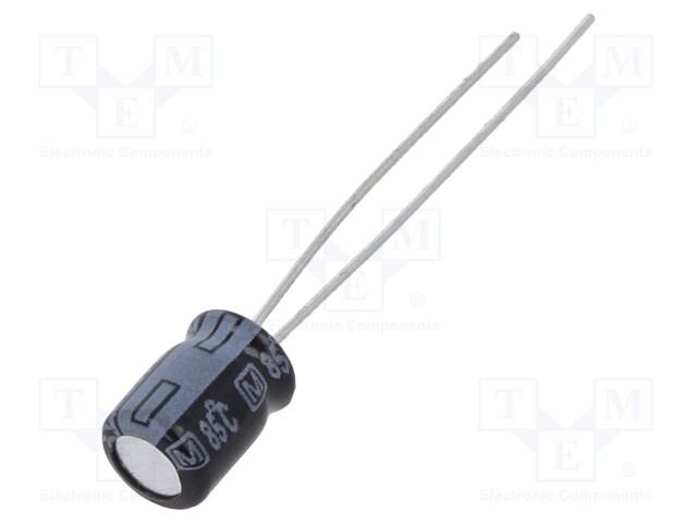 Electrolytic Capacitor, 22 µF, 25 V, KA Series, ± 20%, Radial Leaded, 1000 hours @ 85°C