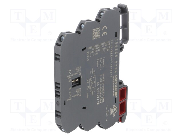 Converter: analog signals; DIN; 0÷10V,0÷20mA,4÷20mA; Usup: 24VDC