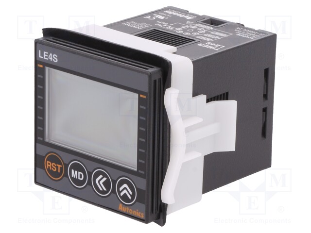 Timer; Range: 0,001s÷9999h; SPDT; 24÷240VAC; 24÷240VDC; 45x45mm