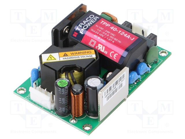 Power supply: switched-mode; 40W; 120÷370VDC; 85÷264VAC; OUT: 1