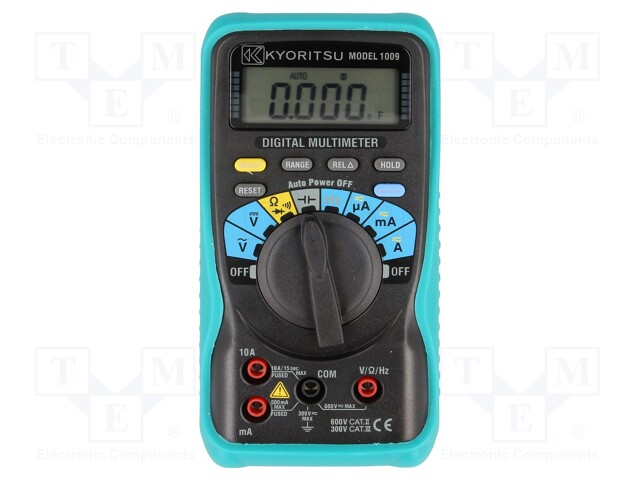 Digital multimeter; LCD (3999); 2,5x/s; VDC: 400m/4/40/400/600V