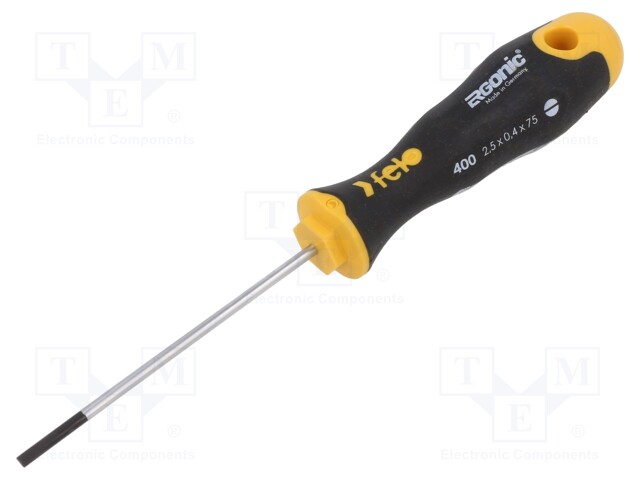 Screwdriver; slot; 2,5x0,4mm; ERGONIC®