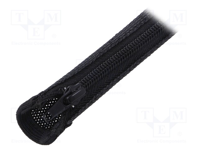 Conduit; Mat: polyester; black; 50÷150°C; L: 1m; Features: multi use