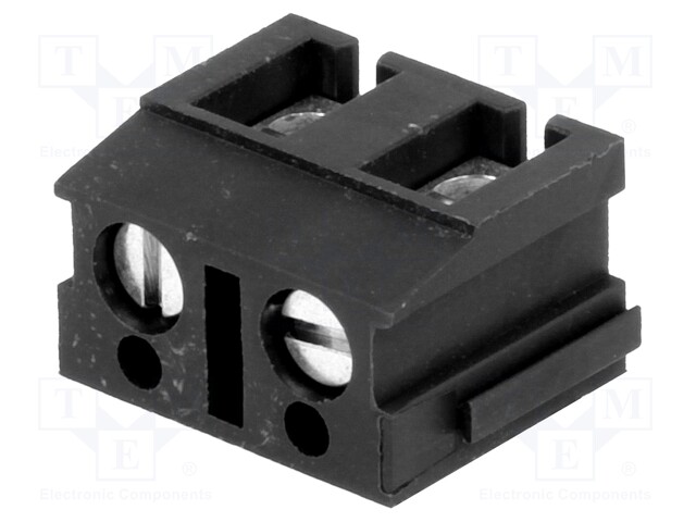 PCB terminal block; angled 90°; 7.5mm; ways: 2; on PCBs; 2.5mm2