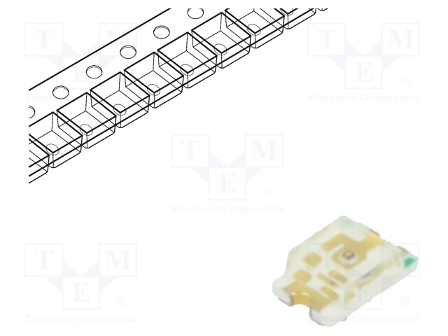 LED; SMD; 0805; red; 20÷90mcd; 2x1.25x0.7mm; 140°; 1.8÷2.4V; 20mA