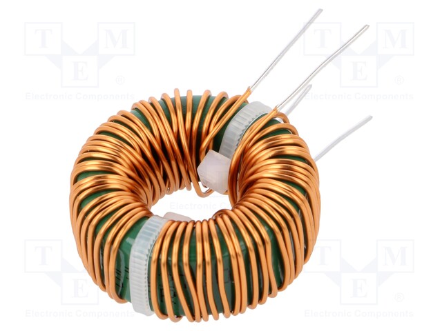 Inductor: wire; THT; 10mH; 5A; 40mΩ; 230VAC; 17x9mm; -20÷+50%; 10kHz