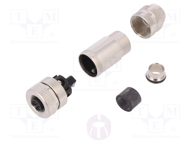 Plug; M12; PIN: 5; female; B code-Profibus; for cable; IP67; 6÷8mm