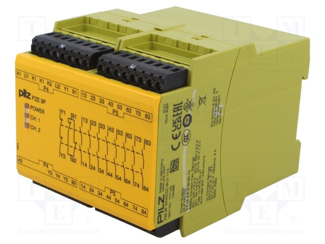 Module: extension; Series: PZE 9P; IN: 3; OUT: 9; Mounting: DIN; IP40