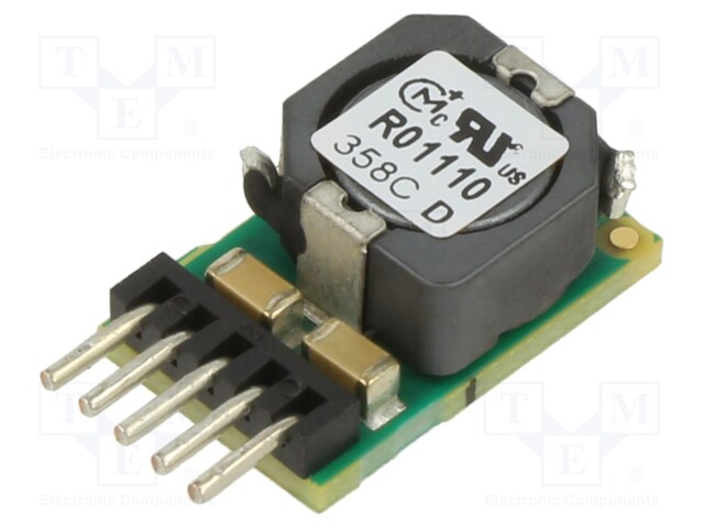 Converter: DC/DC; 50W; Uin: 4.5÷14V; Uout: 591mVDC÷6VDC; Iout: 10A