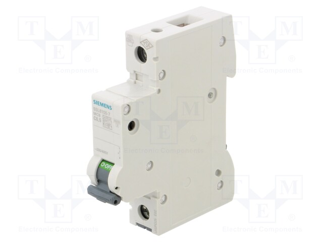 Circuit breaker; 230VAC; Inom: 0.5A; Poles: 1; DIN; Charact: C; 6kA