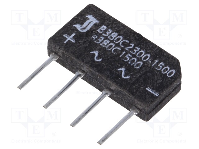 Bridge rectifier: single-phase; Urmax: 800V; If: 1.5A; Ifsm: 50A