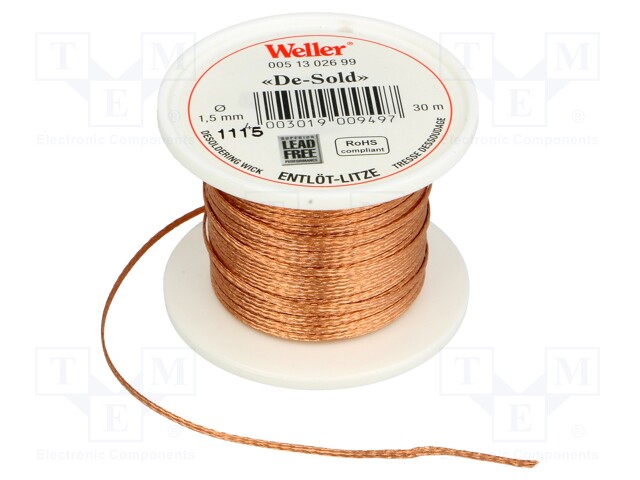 Tape: desoldering; W: 1.5mm; L: 30m