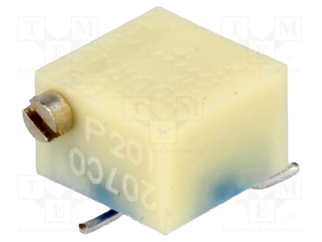 Potentiometer: mounting; multiturn; 200Ω; 250mW; SMD; ±10%; linear