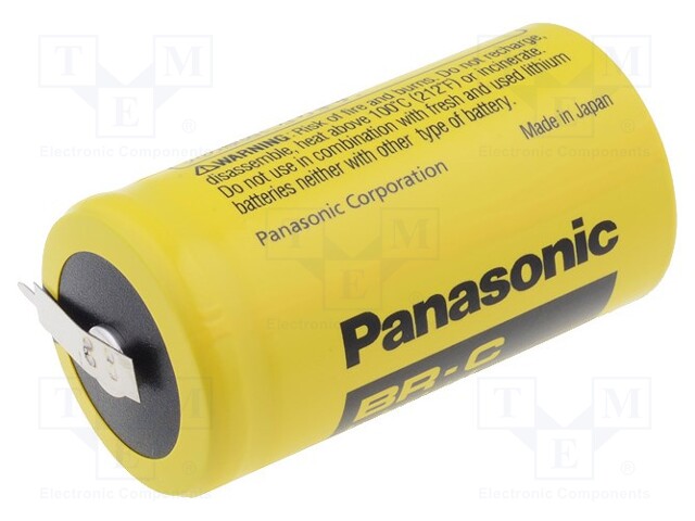 Battery: lithium; 3V; C; 2pin; Ø26x50mm; 5000mAh; non-rechargeable