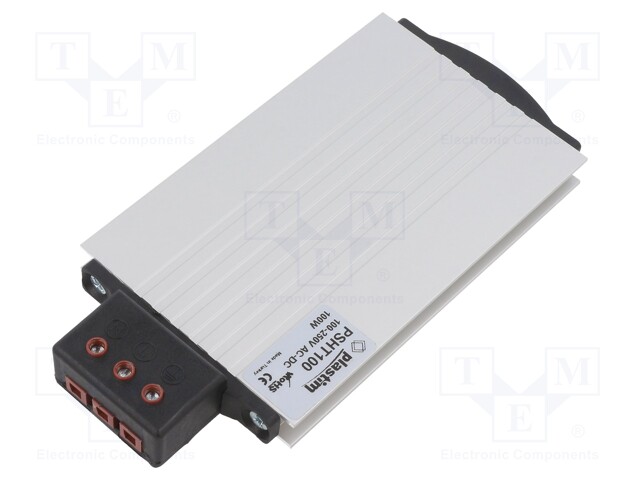 Heater; 100W; 100÷250V; IP20; DIN rail; 168x80x27mm