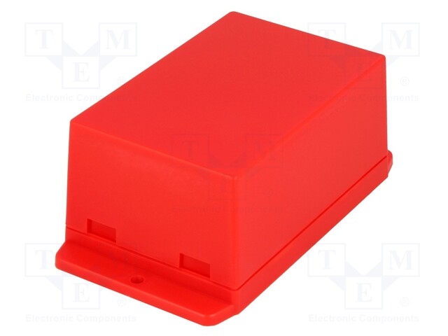 Enclosure: multipurpose; X: 70.6mm; Y: 105mm; Z: 50.5mm; ABS; red