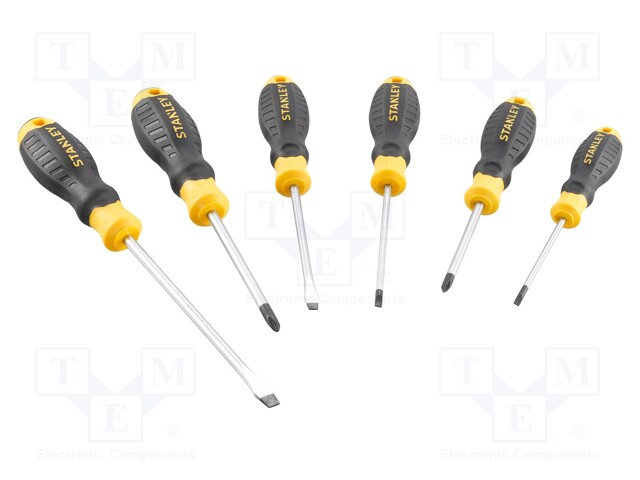 Kit: screwdrivers; Phillips,slot; 6pcs.