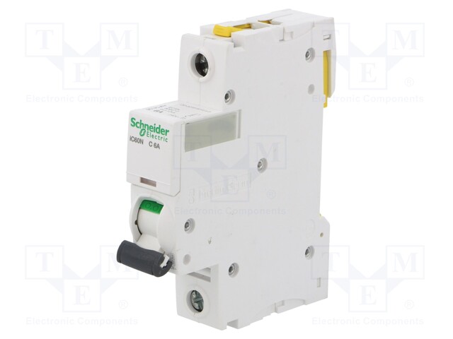 Circuit breaker; 230VAC; Inom: 6A; Poles: 1; DIN; Charact: C; 6kA