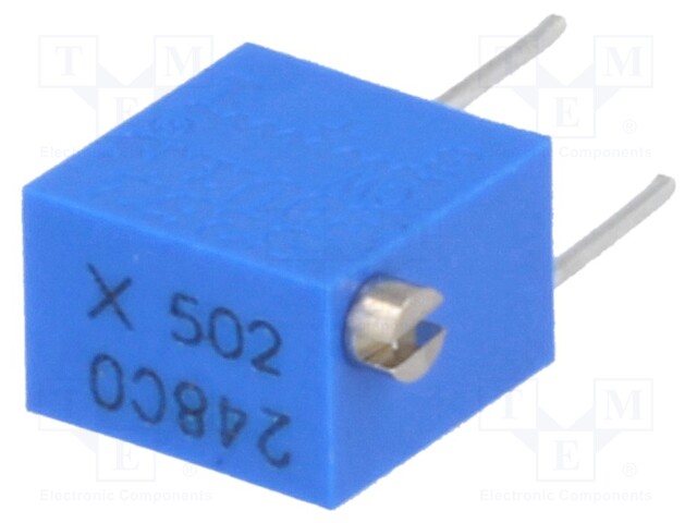 Potentiometer: mounting; vertical,multiturn; 5kΩ; 250mW; ±10%