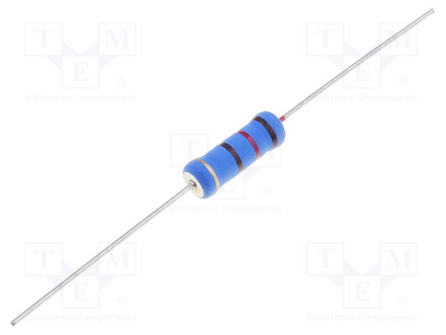 Resistor: power metal; THT; 1.6kΩ; 3W; ±5%; Ø5.5x16mm; 350ppm/°C