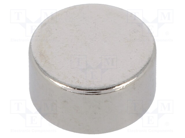 Magnet: permanent; neodymium; H: 3mm; 7.5N; Ø: 6mm