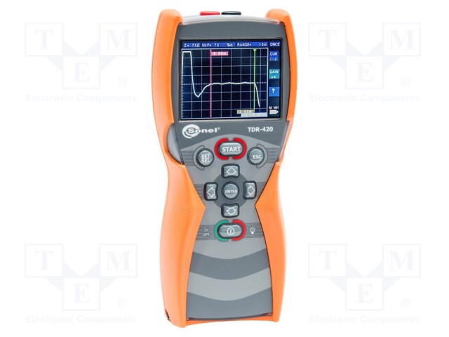 Meter: reflectometer; TFT 3,5" (320x240); Resol: 1%; Range: 6km