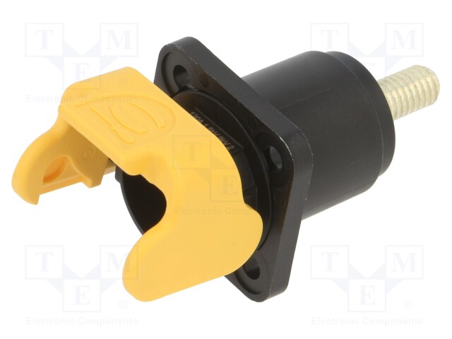 Socket; DC supply; Han® S,Han® S 120; male; PIN: 1; swivel; screw