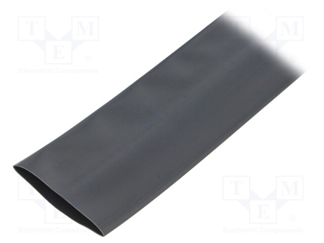 Heat shrink sleeve; flexible; 2: 1; 38mm; L: 10m; black; polyolefine