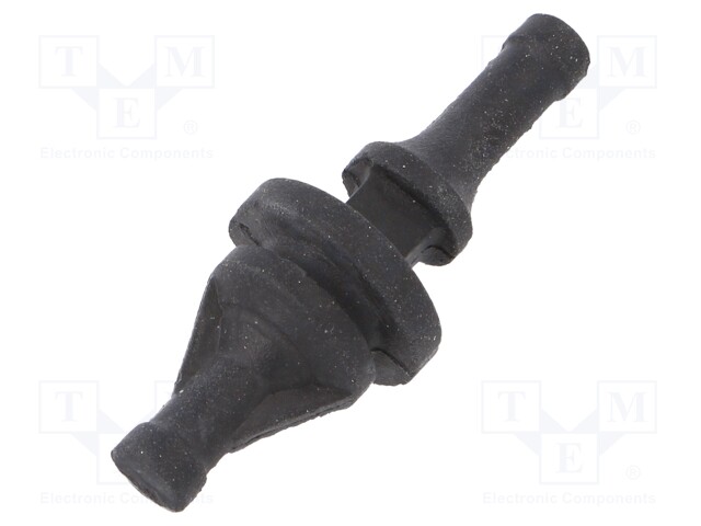 Fastener for fans and protections; Ømount.hole: 6.5mm; black